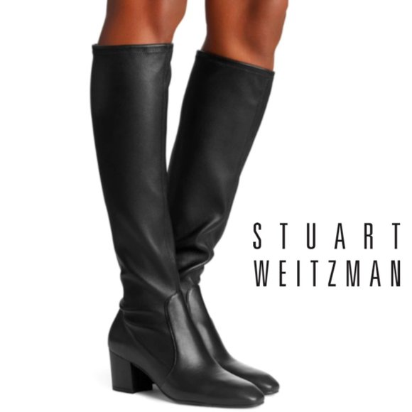 stretchy knee high boots